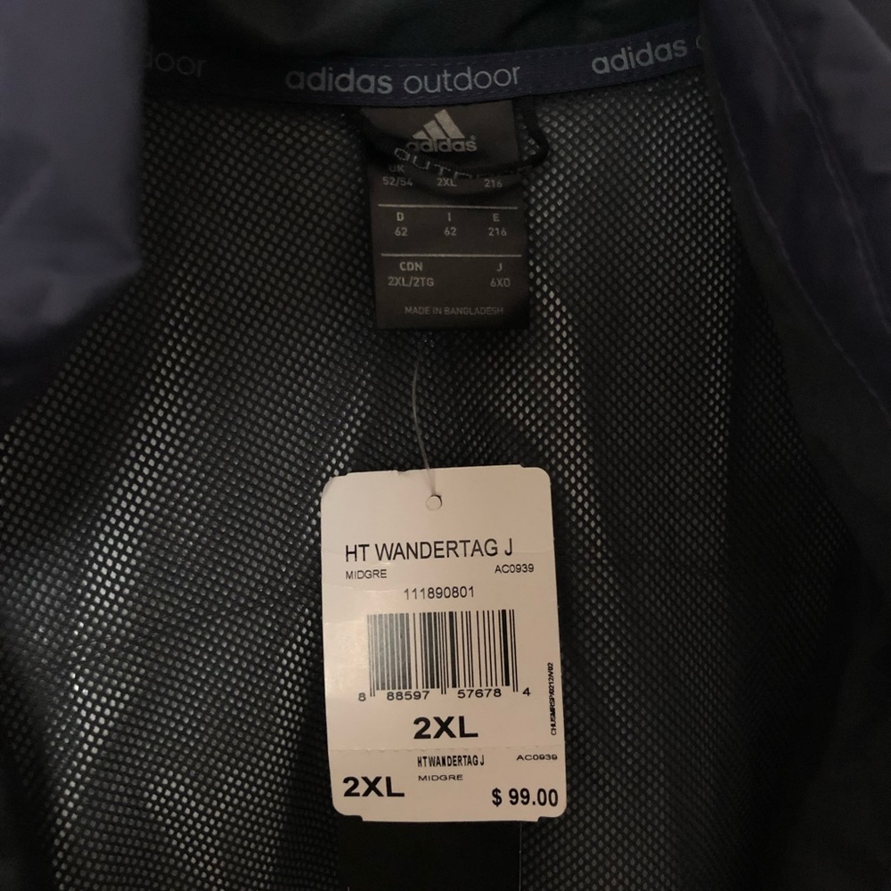 Adidas Windbreaker Jacket - NAVY color